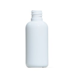 50ml White PET Boston Round Bottle, 20/410 Neck [BR501WT-SP]